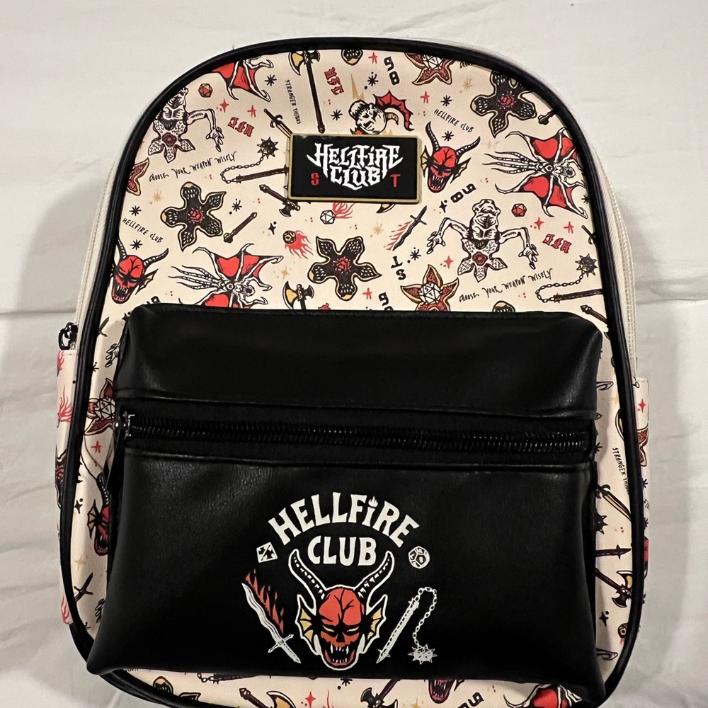 Stranger things 10” Hells Fire Mini Backpack